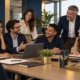 Equipe de empresa reunida