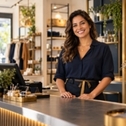 Empreendedora em sua loja